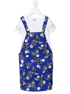Kenzo Kids платье-сарафан с футболкой