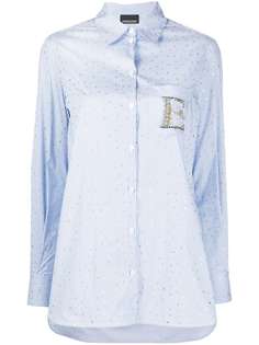 Ermanno Ermanno декорированная рубашка с принтом