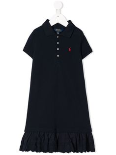 Ralph Lauren Kids платье-поло с короткими рукавами и баской