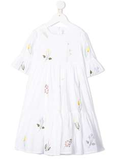 Il Gufo платье с оборками и вышивкой