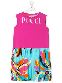 Emilio Pucci Junior платье с контрастной вставкой