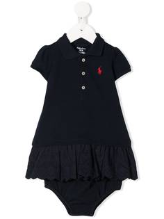 Ralph Lauren Kids платье-поло с короткими рукавами и вышитым логотипом