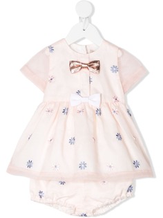 Hucklebones London платье мини и блумеры с бантом