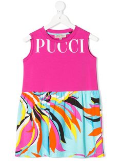Emilio Pucci Junior платье миди с принтом