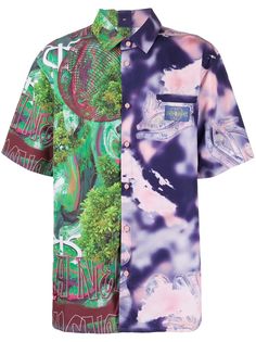 Daily Paper рубашка в технике пэчворк