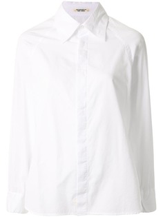 Yohji Yamamoto однотонная рубашка с длинными рукавами