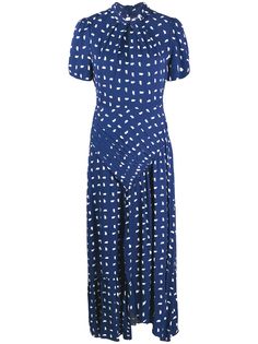 Self-Portrait платье макси с геометричным принтом