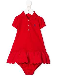 Ralph Lauren Kids платье-поло с короткими рукавами