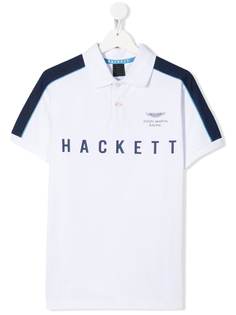 Hackett Kids рубашка-поло со вставками