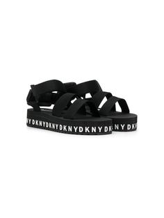 Dkny Kids сандалии на подошве с логотипом