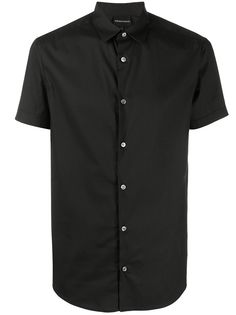 Emporio Armani рубашка с воротником-стойкой