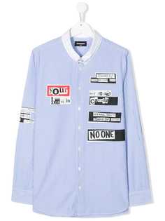 Dsquared2 Kids рубашка в полоску