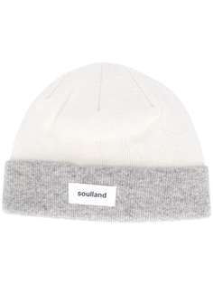 Soulland шапка бини Villy в стиле колор-блок