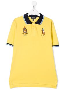 Ralph Lauren Kids рубашка-поло с вышитыми логотипом