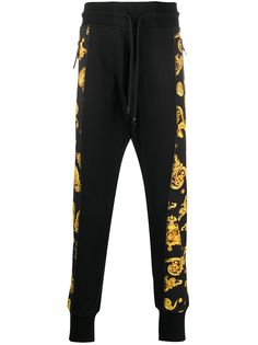 Versace Jeans Couture спортивные брюки с принтом Baroque Jewels