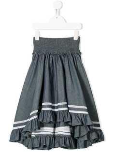 Lapin House юбка с оборками и вышивкой