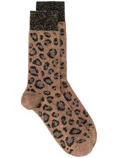 Versace носки с леопардовым принтом