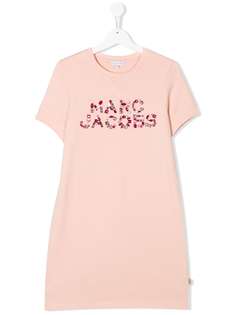 Little Marc Jacobs платье-футболка с кристаллами