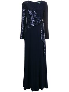 Lauren Ralph Lauren платье Sawyer с запахом и пайетками