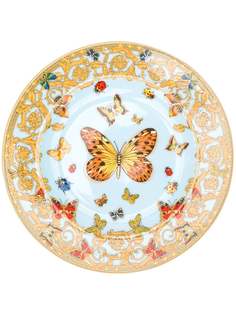 Versace круглая тарелка Le Jardin 18 см