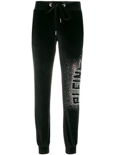 Philipp Plein бархатные спортивные брюки Plein Star