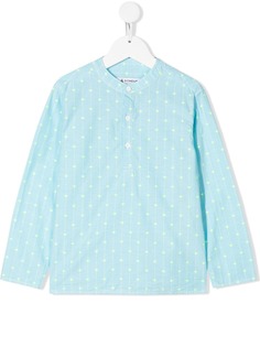 Dondup Kids рубашка с контрастным принтом