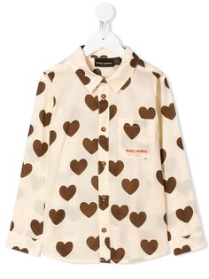 Mini Rodini рубашка Hearts