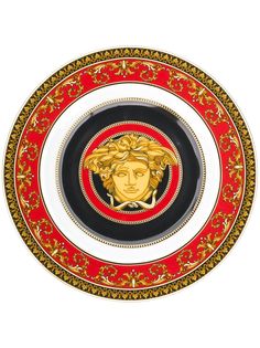 Versace круглая тарелка Medusa (18 см)