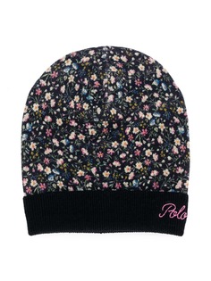 Ralph Lauren Kids floral-print beanie