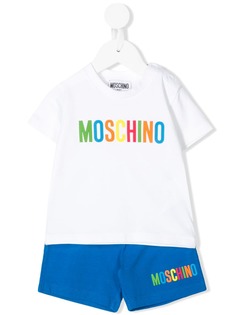 Moschino Kids костюм с короткими рукавами и логотипом
