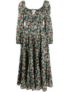 Rixo платье с геометричным принтом