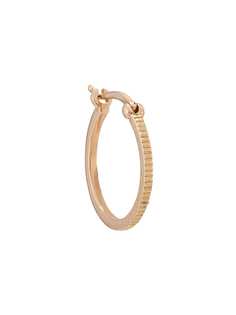 Foundrae золотая фактурная серьга-кольцо
