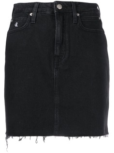 Calvin Klein Jeans джинсовая юбка с бахромой