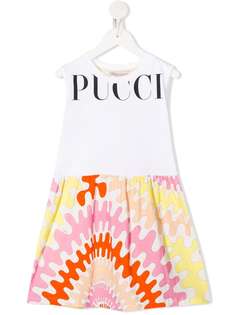 Emilio Pucci Junior платье миди с графичным принтом