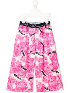 Miss Blumarine брюки с цветочным принтом