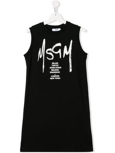 Msgm Kids платье-футболка с логотипом