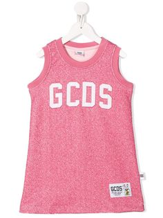 Gcds Kids платье из джерси с логотипом