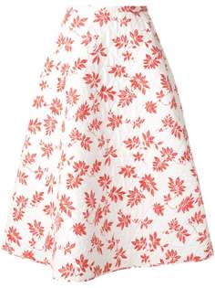 Lee Mathews стеганая юбка Lulu с цветочным принтом
