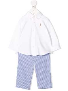 Ralph Lauren Kids комплект из рубашки и брюк в тонкую полоску