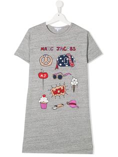 The Marc Jacobs Kids платье-футболка с логотипом
