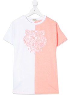 Kenzo Kids двухцветное платье-футболка