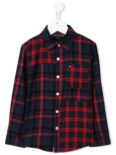 Tommy Hilfiger Junior рубашка в клетку с длинными рукавами