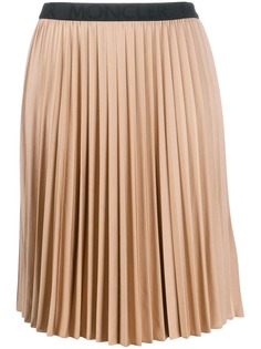 Moncler плиссированная юбка с эластичным поясом