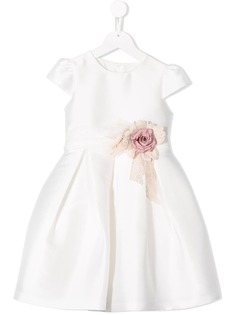 Mimilù платье с цветочной аппликацией