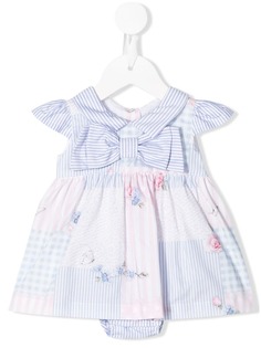 Lapin House платье с бантом и вставками