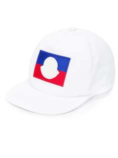 Moncler Kids бейсбольная кепка с вышитым логотипом