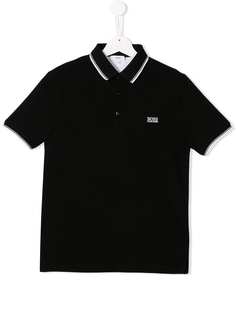 BOSS Kidswear рубашка-поло с короткими рукавами и логотипом