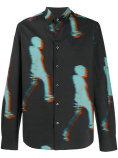Paul Smith рубашка с графичным принтом