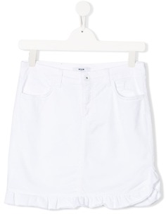 Msgm Kids юбка с оборками