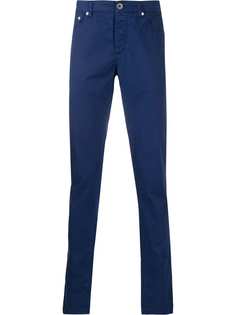 Brunello Cucinelli джинсы кроя слим с вышитым логотипом